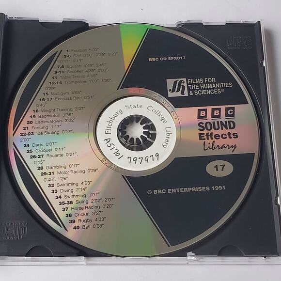 BBC Sound Effects Library International Disc 17 Sport And Leisure CD 1991 - Picture 3 of 3